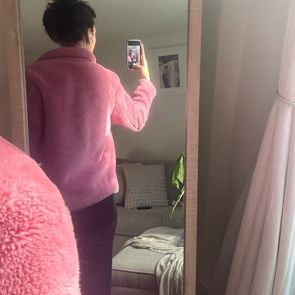 Pink Faux Fur Jacket - Picture 7 of 16